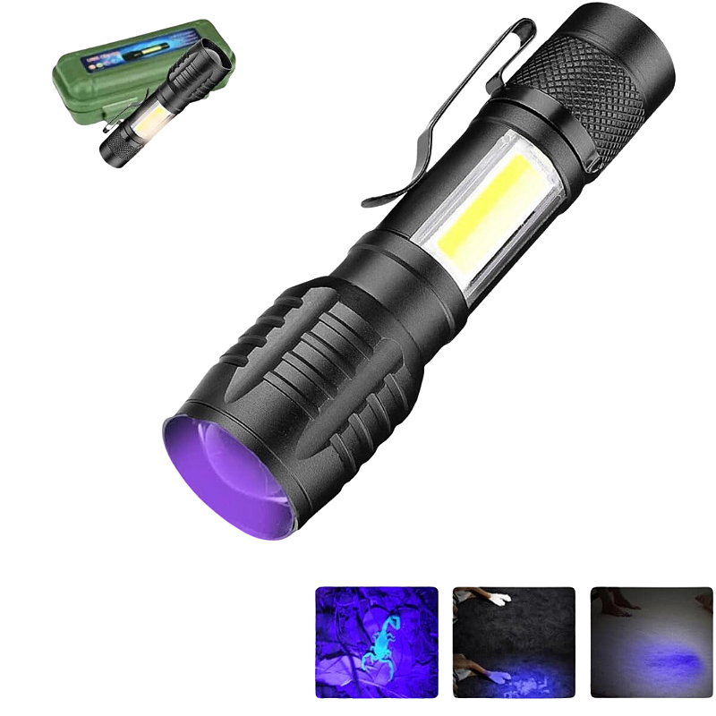 Lanterna Recarregável Luz Negra UV Resistente a Água - Imagem 5