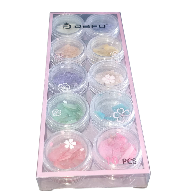 Kit Madre Pérolas Com Glitter Asa de Borboleta 10 Unidades - Imagem 8