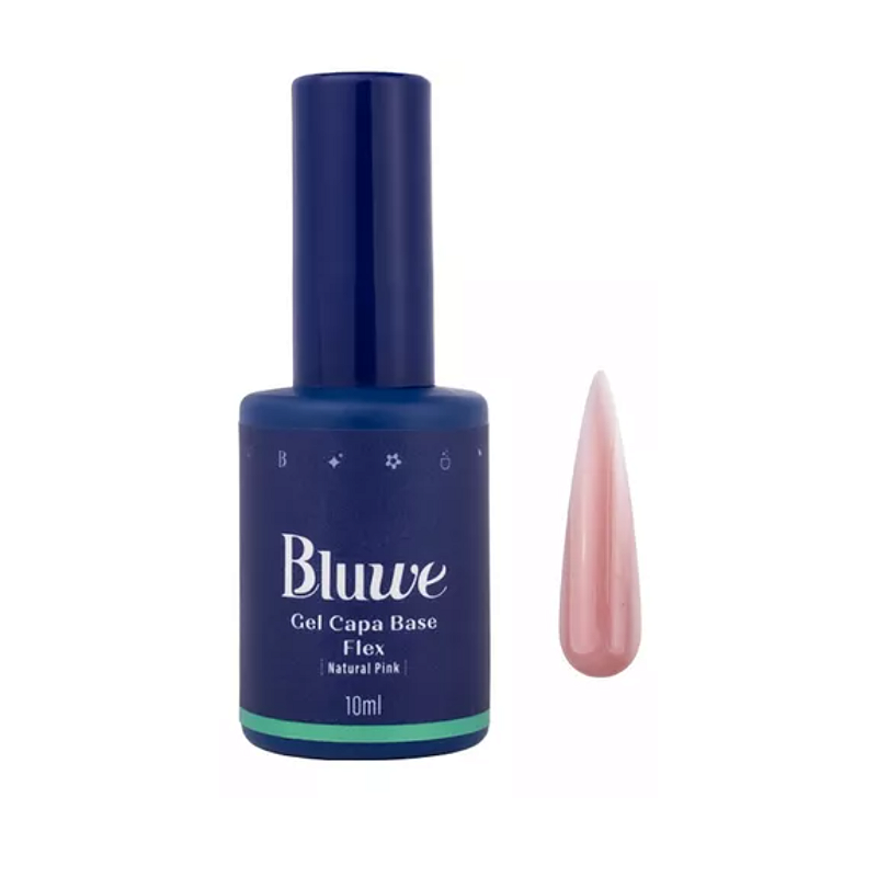 Gel Capa Base Bluwe Flex Natural Pink 11ml - Imagem 2