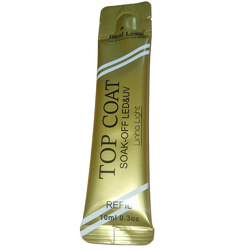 Top Coat Refil Economico Linha Light 10ml - Real Love - Imagem 4