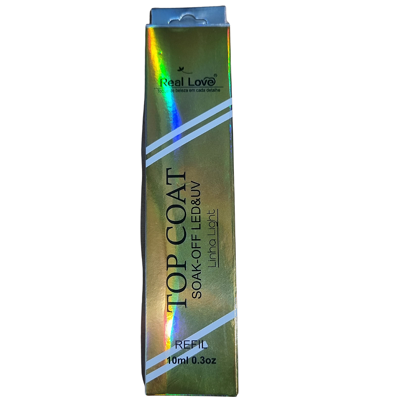 Top Coat Refil Economico Linha Light 10ml - Real Love - Imagem 5