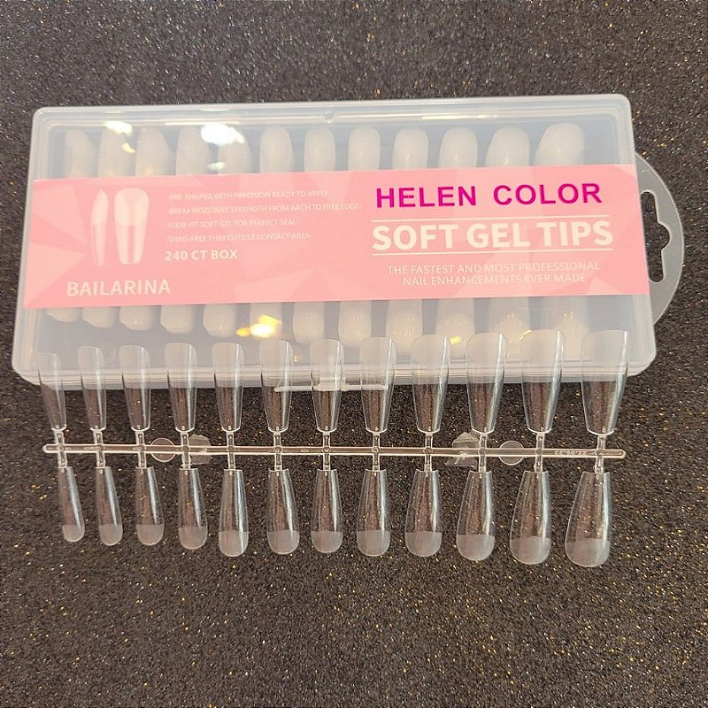 Tips Soft Gel - Helen Color 240 Unidades - Imagem 3
