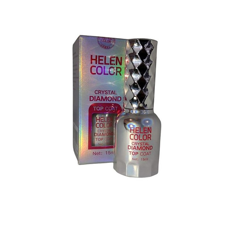 Top Coat Helen Color Crystal Diamond 15ml - Imagem 2