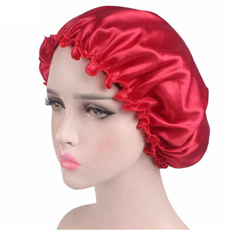 Touca Cetim Anti Frizz Tamanho Único Cores Variadas Dupla Face - Imagem 3