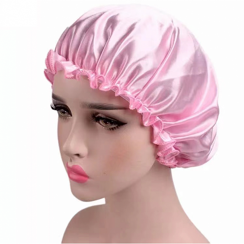Touca Cetim Anti Frizz Tamanho Único Cores Variadas Dupla Face - Imagem 4